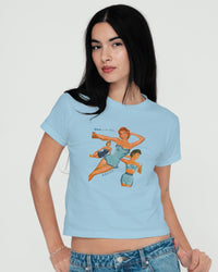 blue is for boys baby tee - In Print We Trust