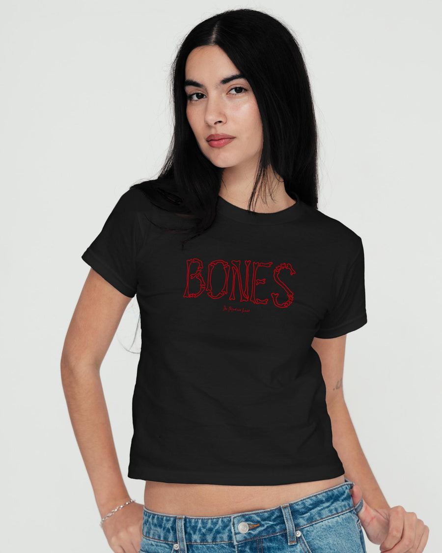 bones baby tee - In Print We Trust