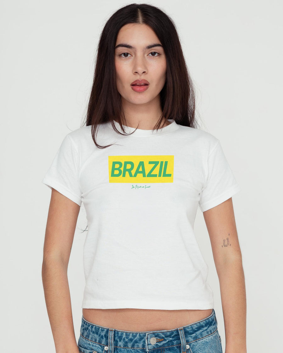 brazil baby tee - In Print We Trust