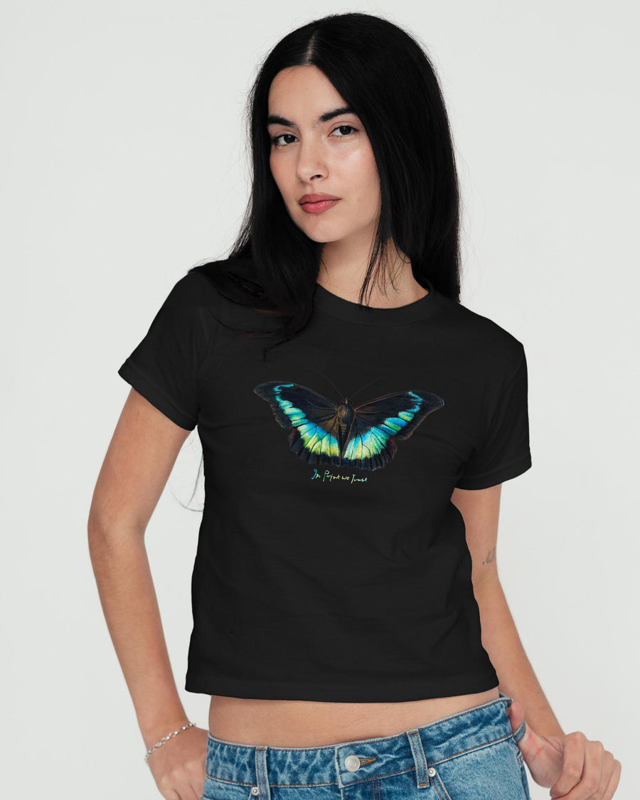 butterfly baby tee - In Print We Trust