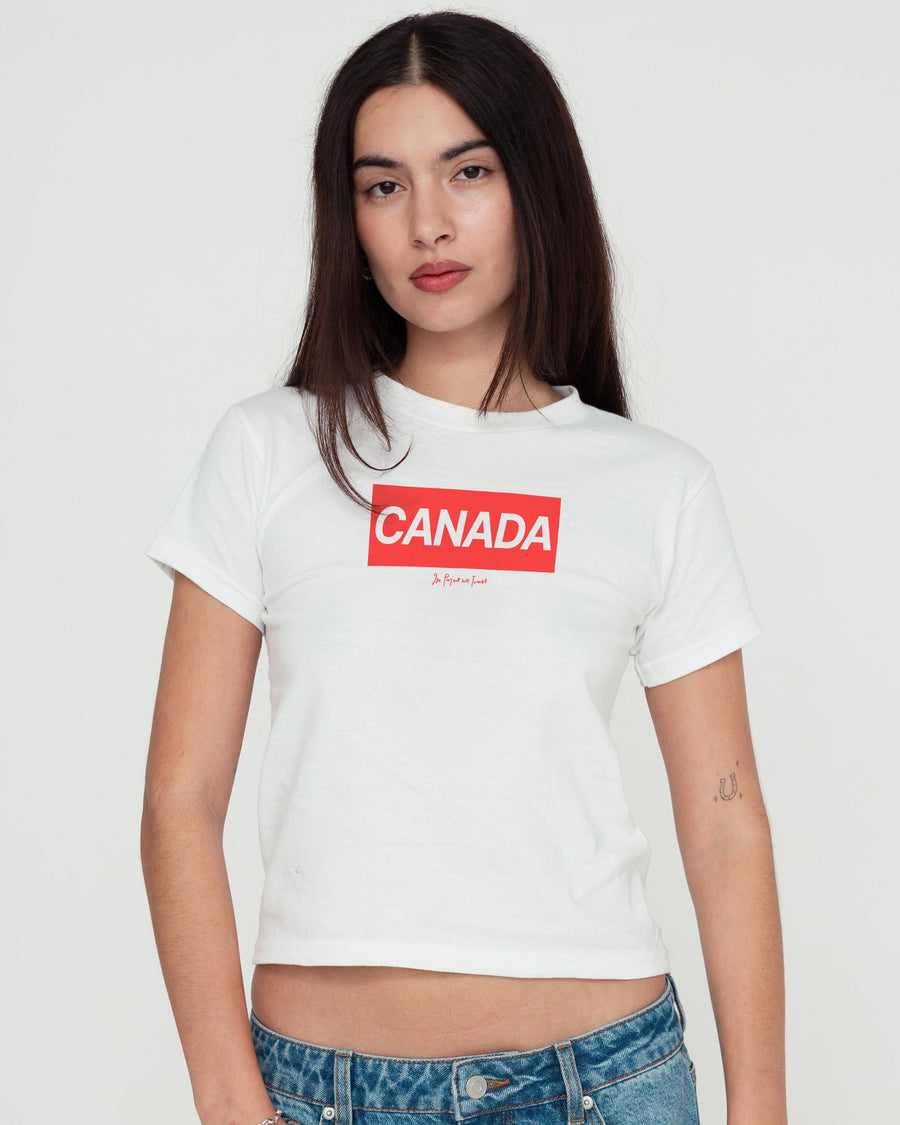canada baby tee - In Print We Trust