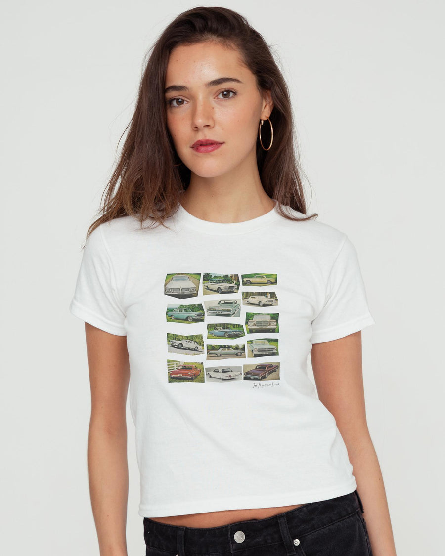 cars baby tee - In Print We Trust