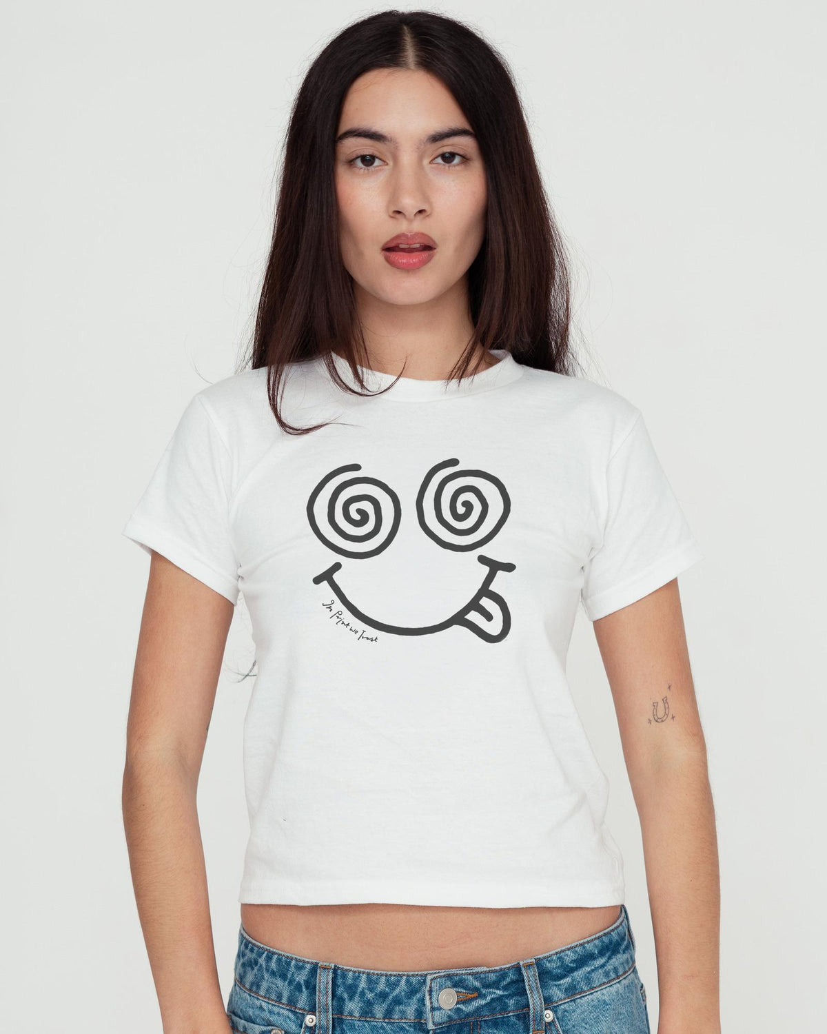cheeky baby tee - In Print We Trust