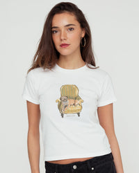 comfy chair baby tee - In Print We Trust