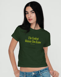 coolest woman baby tee - In Print We Trust