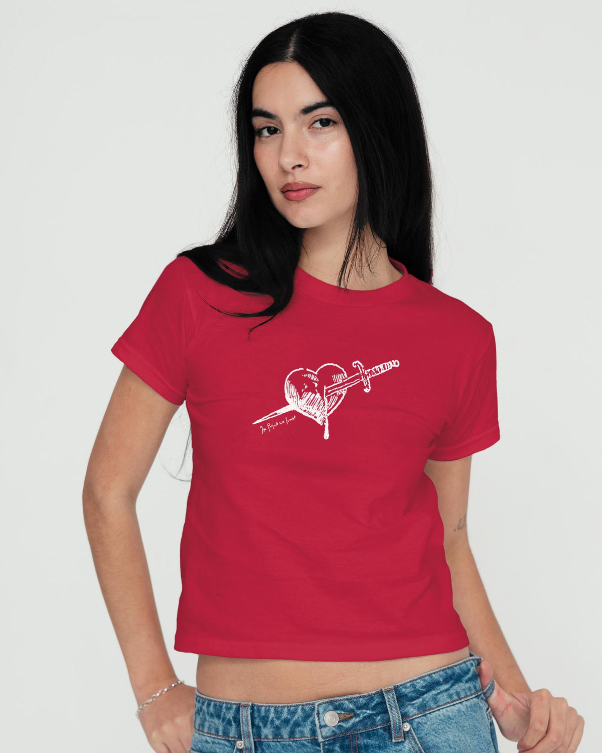 dagger baby tee - In Print We Trust