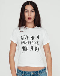 dancefloor baby tee - In Print We Trust