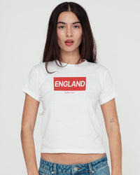 england baby tee - In Print We Trust