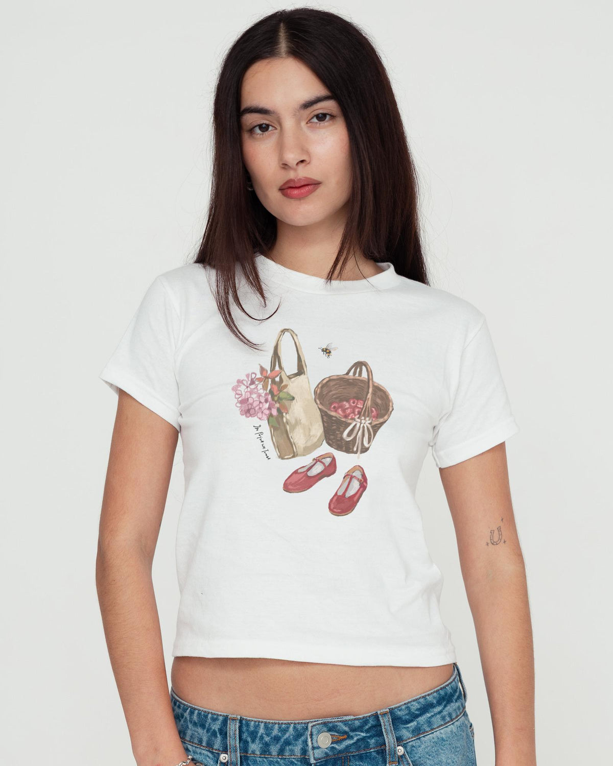 farmers market baby tee - In Print We Trust