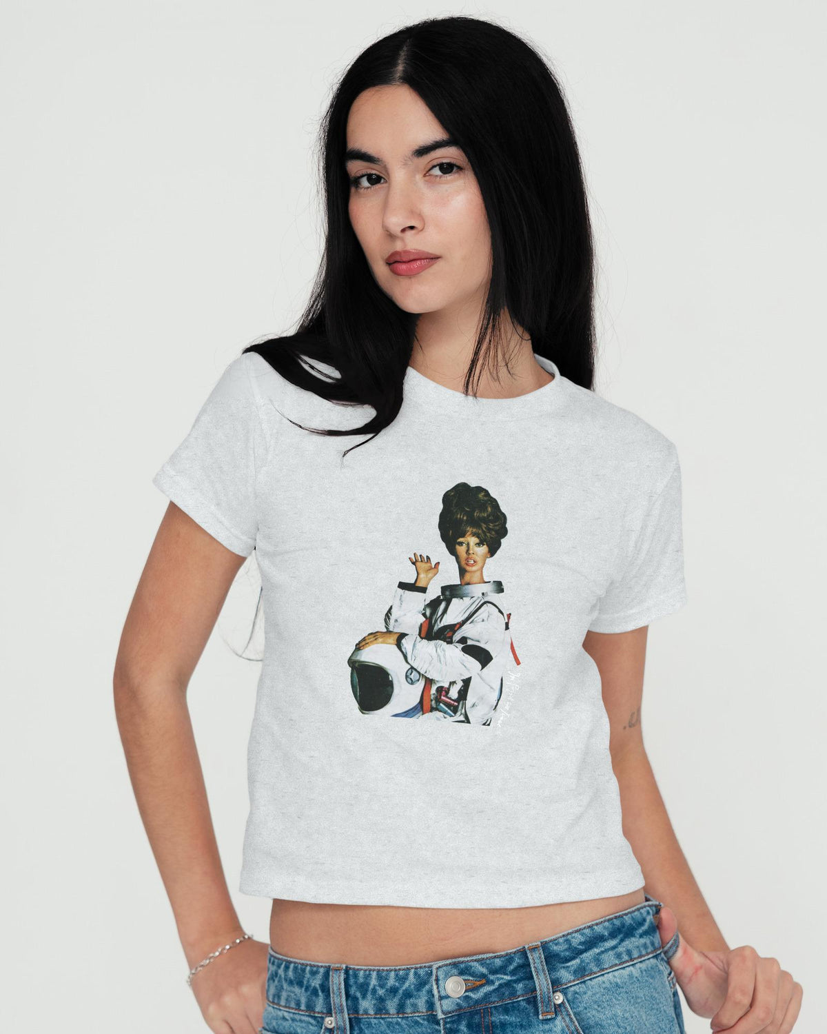 fly me to the moon baby tee - In Print We Trust