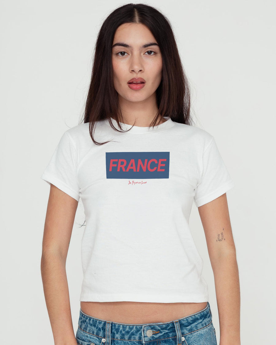 france baby tee - In Print We Trust