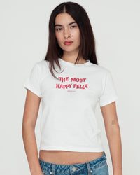 happy fella baby tee - In Print We Trust