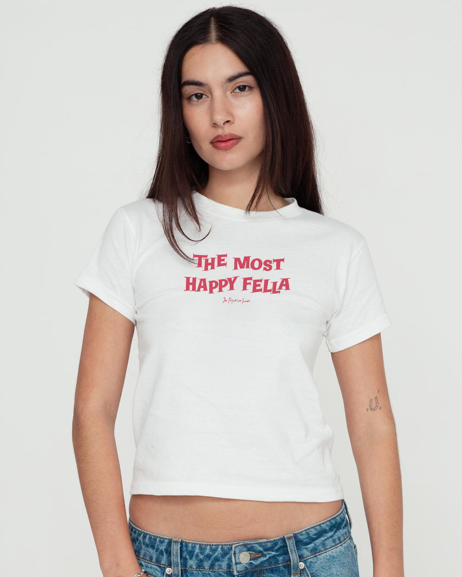 happy fella baby tee - In Print We Trust
