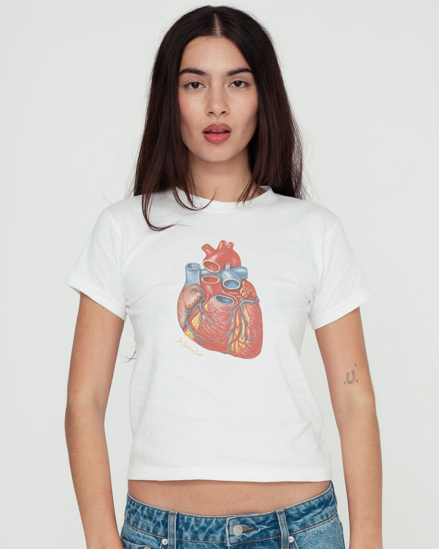 heart baby tee - In Print We Trust