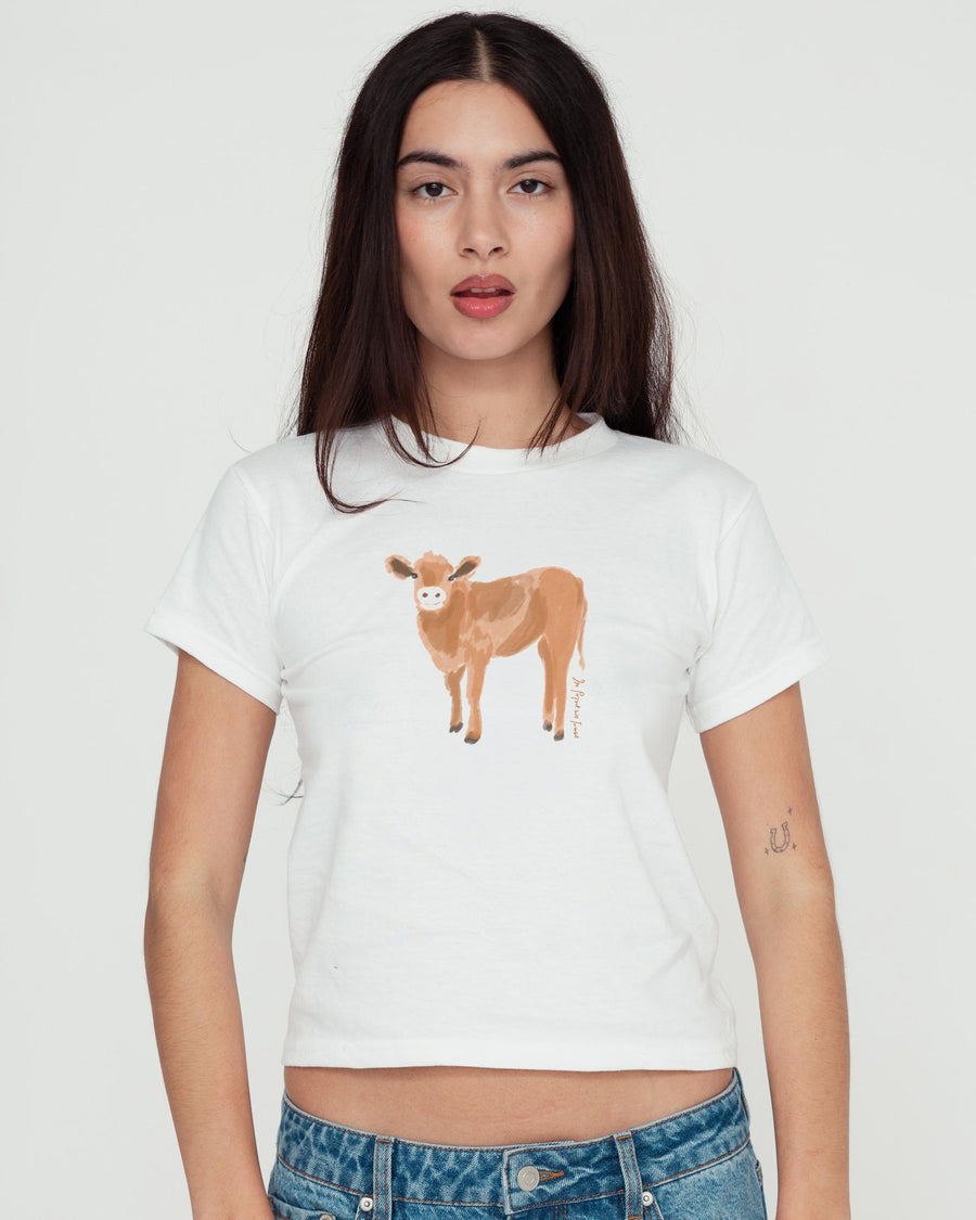 highland cow baby tee - In Print We Trust