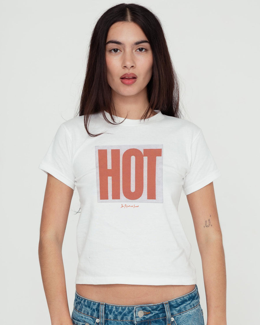 hot baby tee - In Print We Trust