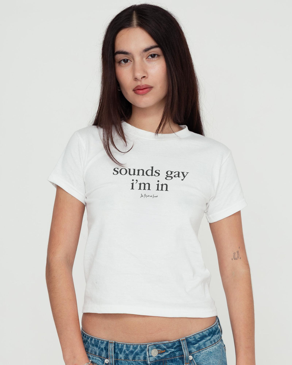 i'm in baby tee - In Print We Trust