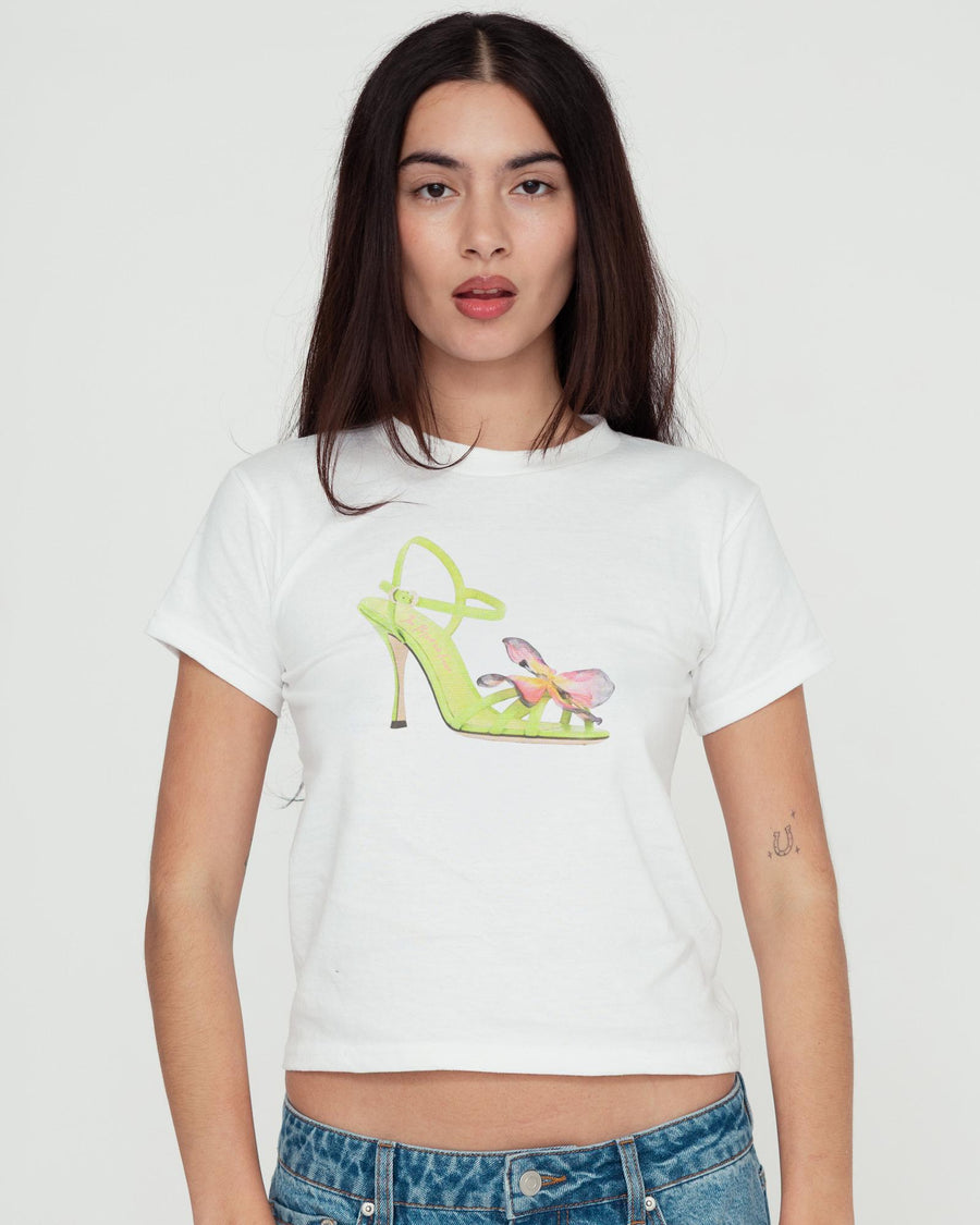 if the shoe fits baby tee - In Print We Trust