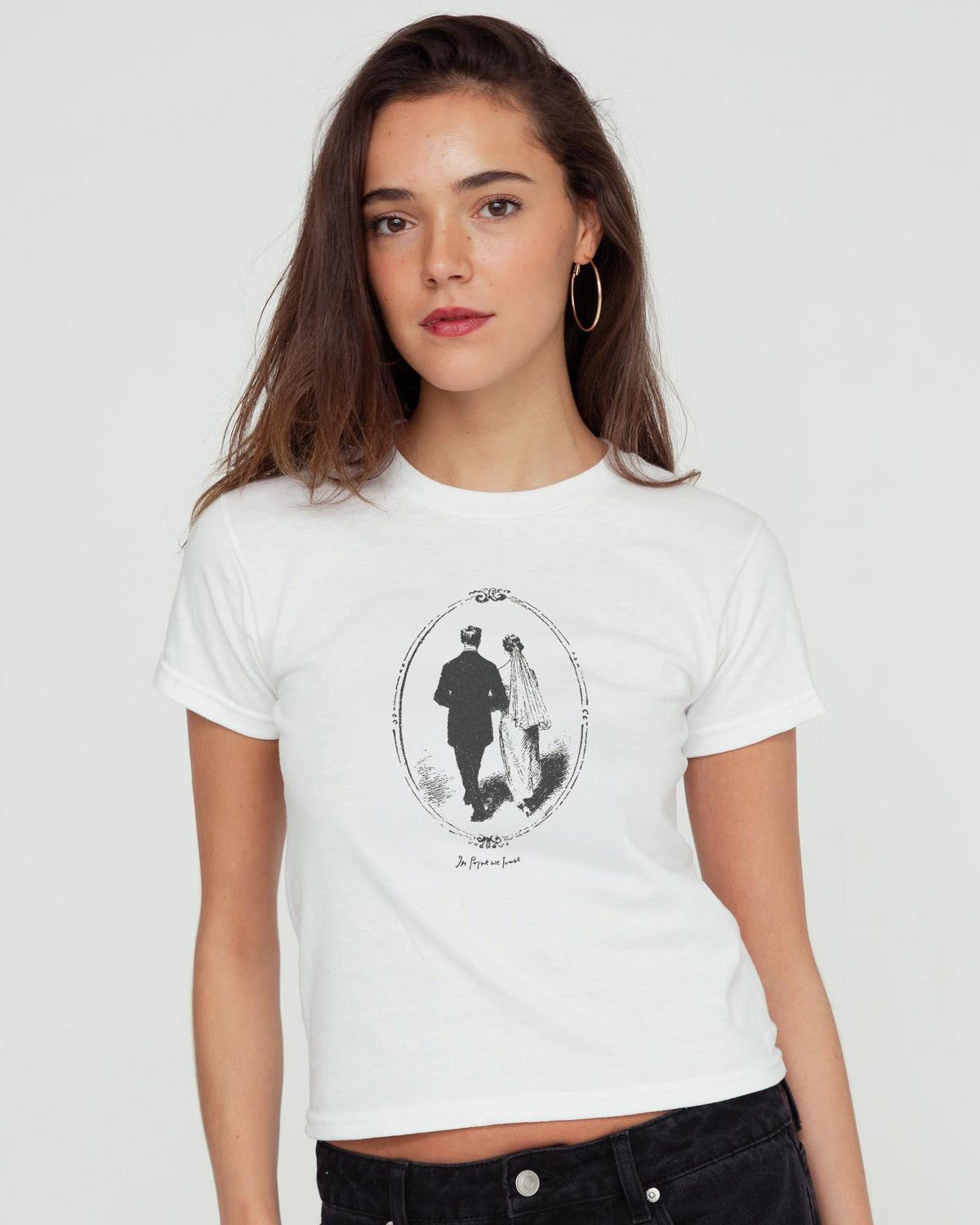 just married baby tee - In Print We Trust