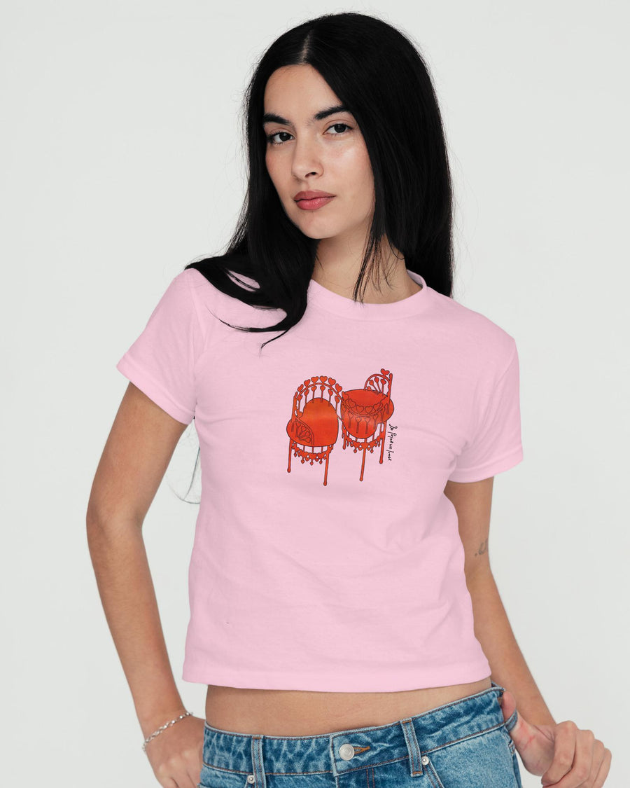love seat baby tee - In Print We Trust