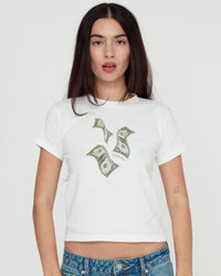 money money money baby tee - In Print We Trust