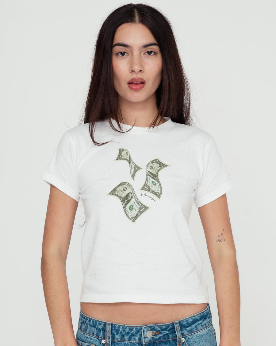money money money baby tee - In Print We Trust