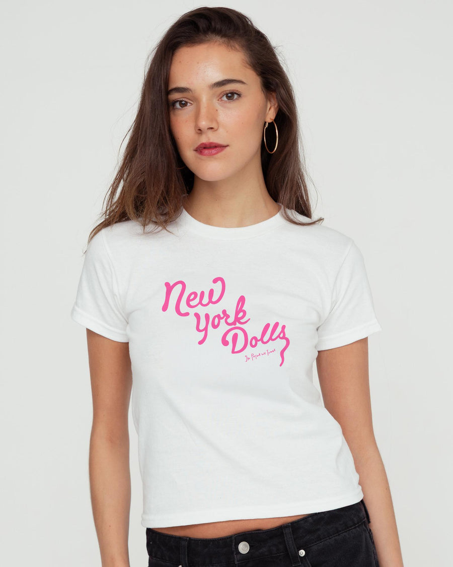 new york dolls baby tee - In Print We Trust