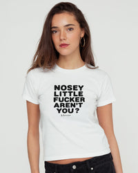 nosey baby tee - In Print We Trust
