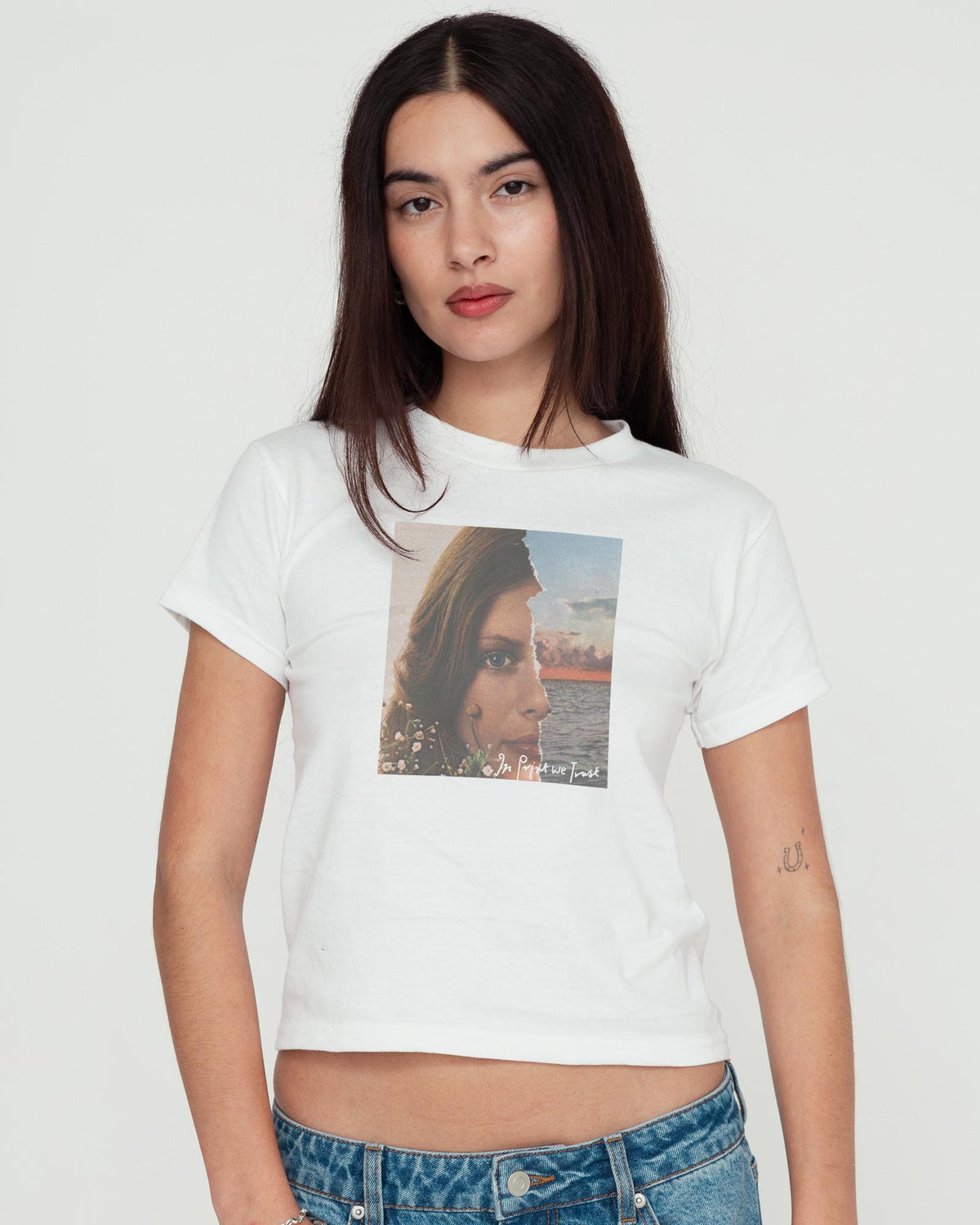 ocean eyes baby tee - In Print We Trust