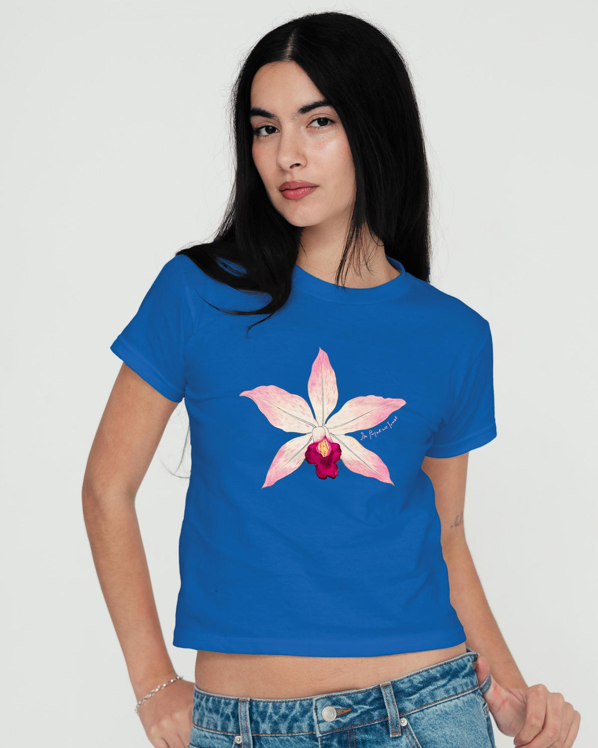 orchid baby tee - In Print We Trust