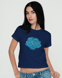 peony baby tee - In Print We Trust