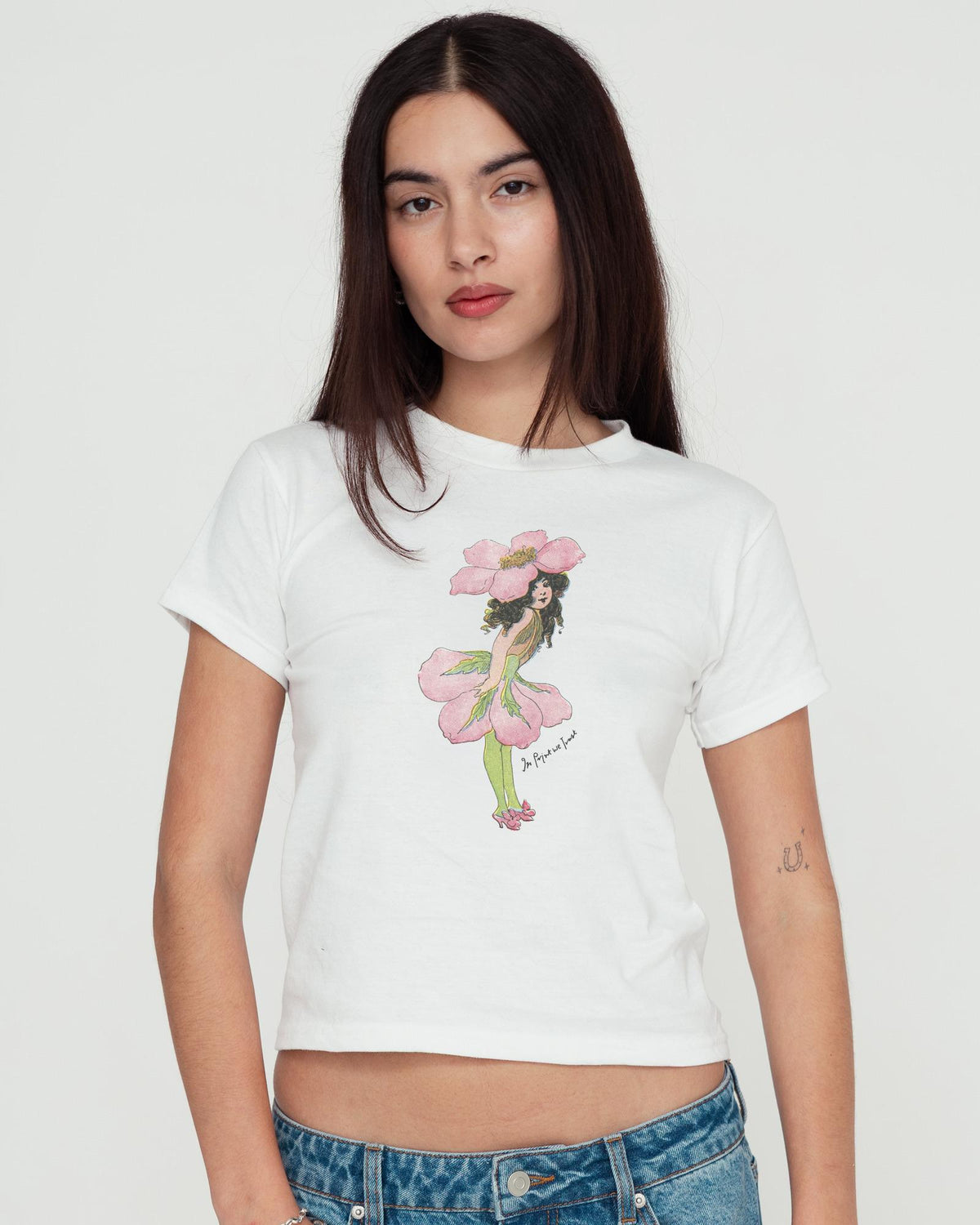 peony fairy baby tee - In Print We Trust