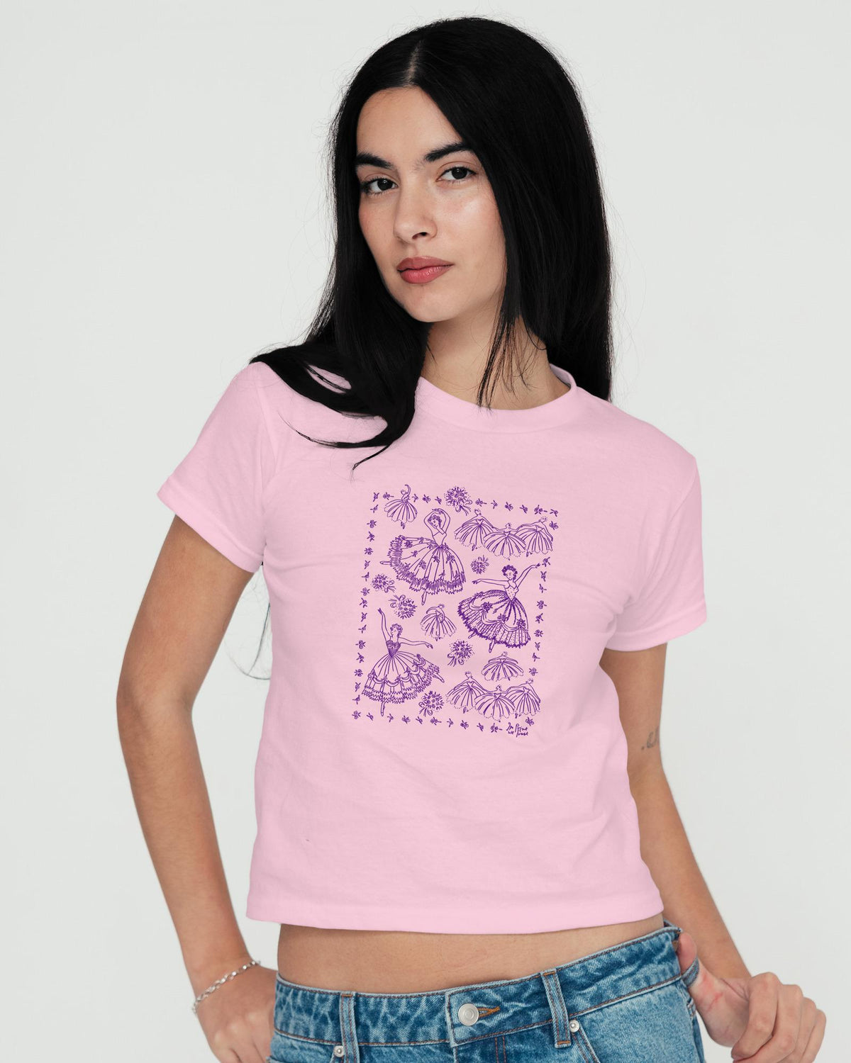 pirouette baby tee - In Print We Trust
