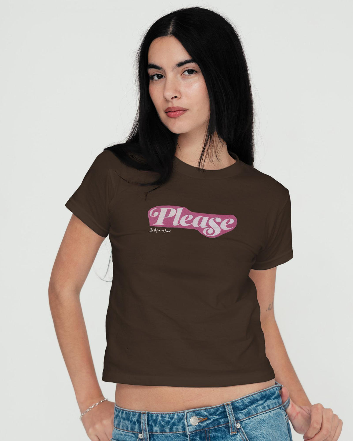 please baby tee - In Print We Trust