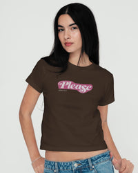 please baby tee - In Print We Trust