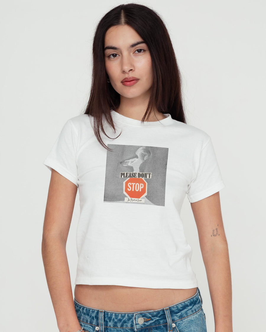 please don't stop baby tee - In Print We Trust