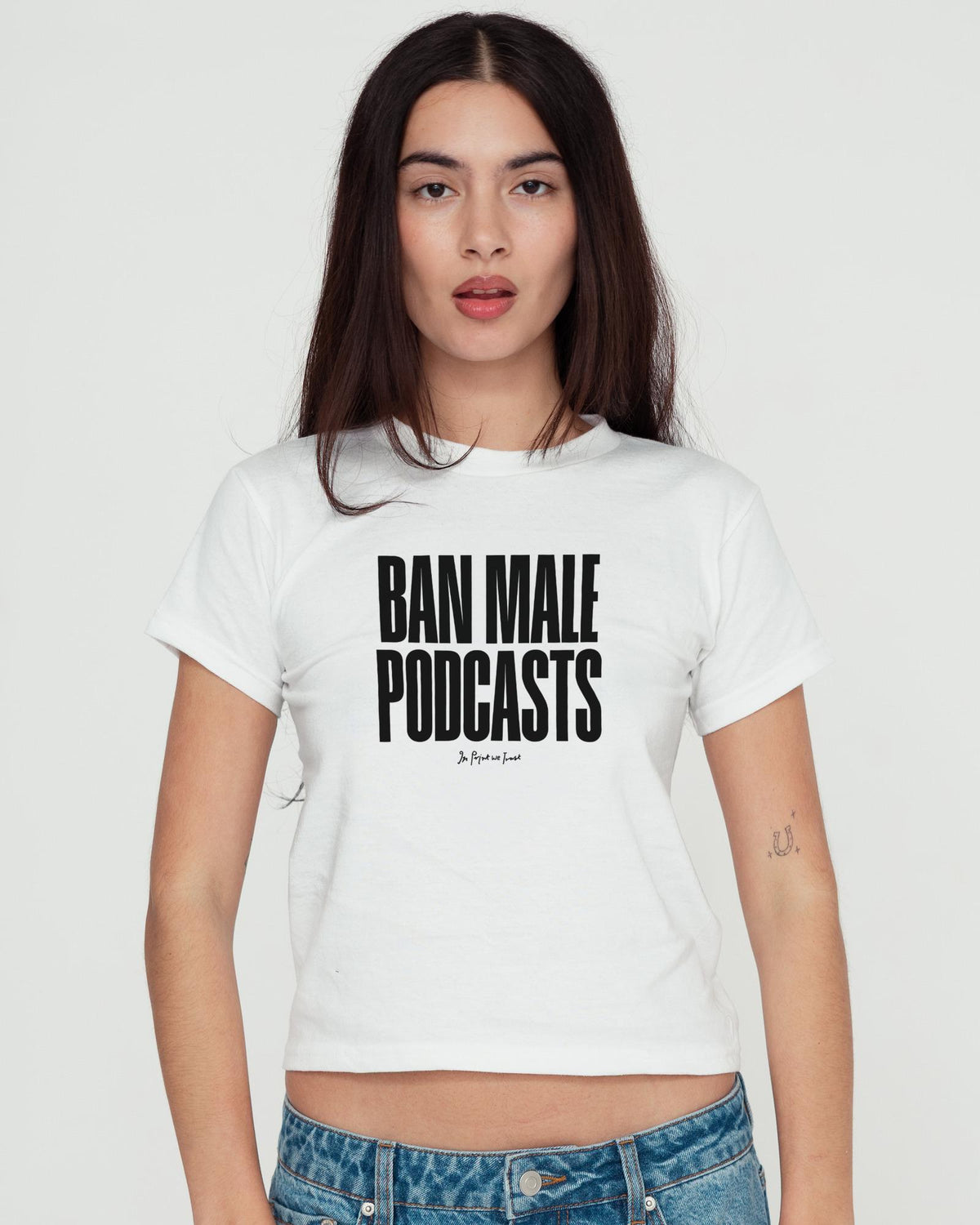 podcasts baby tee - In Print We Trust