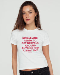 ready to get nervous baby tee - In Print We Trust