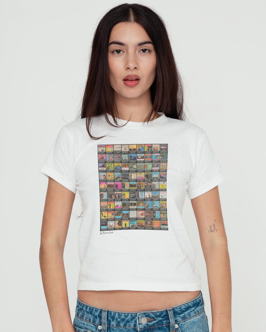 records baby tee - In Print We Trust