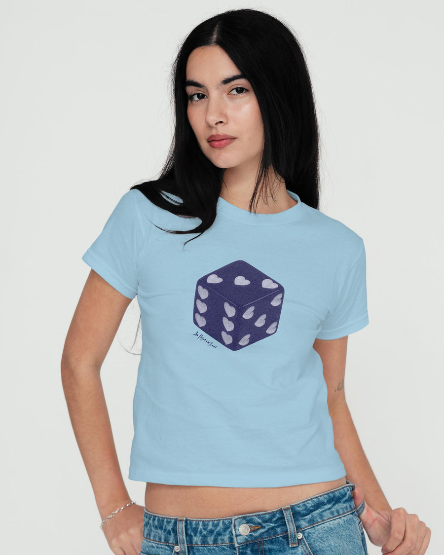 roll the dice baby tee - In Print We Trust