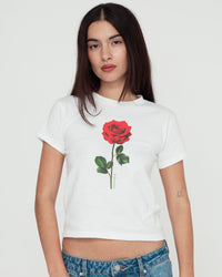 rose baby tee - In Print We Trust