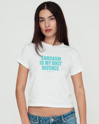 sarcasm baby tee - In Print We Trust