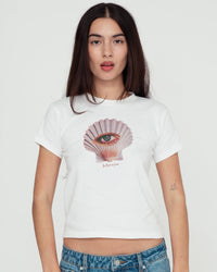 she shell baby tee - In Print We Trust