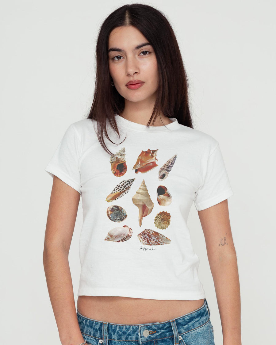 shells baby tee - In Print We Trust