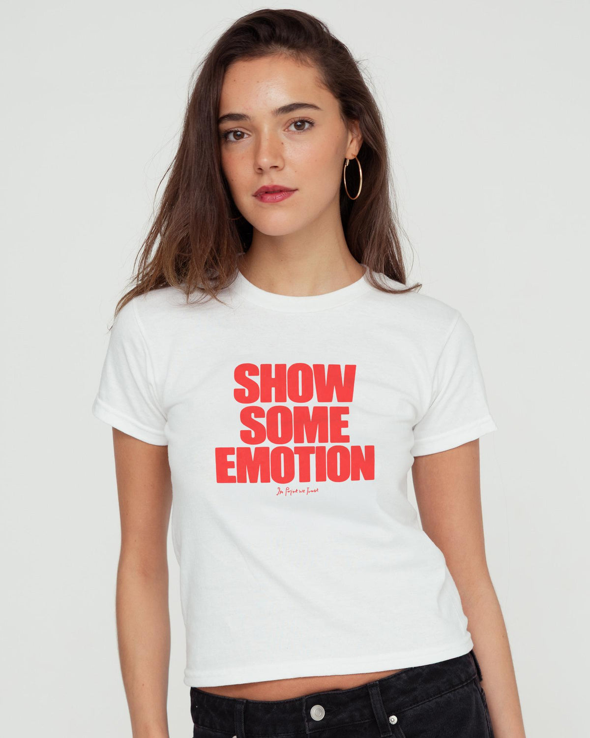 show some emotion baby tee - In Print We Trust