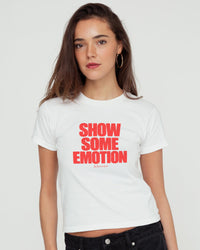 show some emotion baby tee - In Print We Trust
