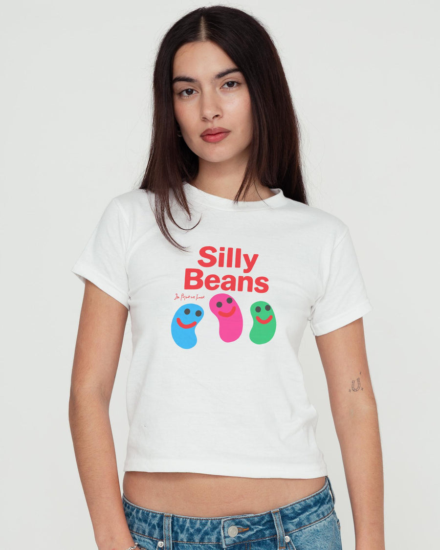 silly beans baby tee - In Print We Trust