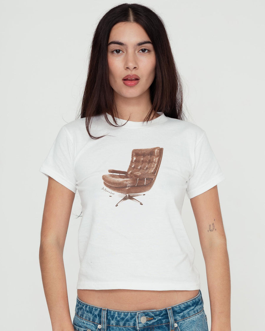 sit down baby tee - In Print We Trust