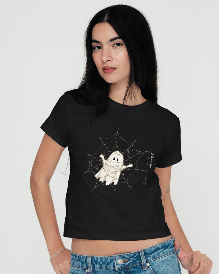spider’s web baby tee - In Print We Trust