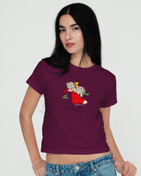 stocking baby tee - In Print We Trust